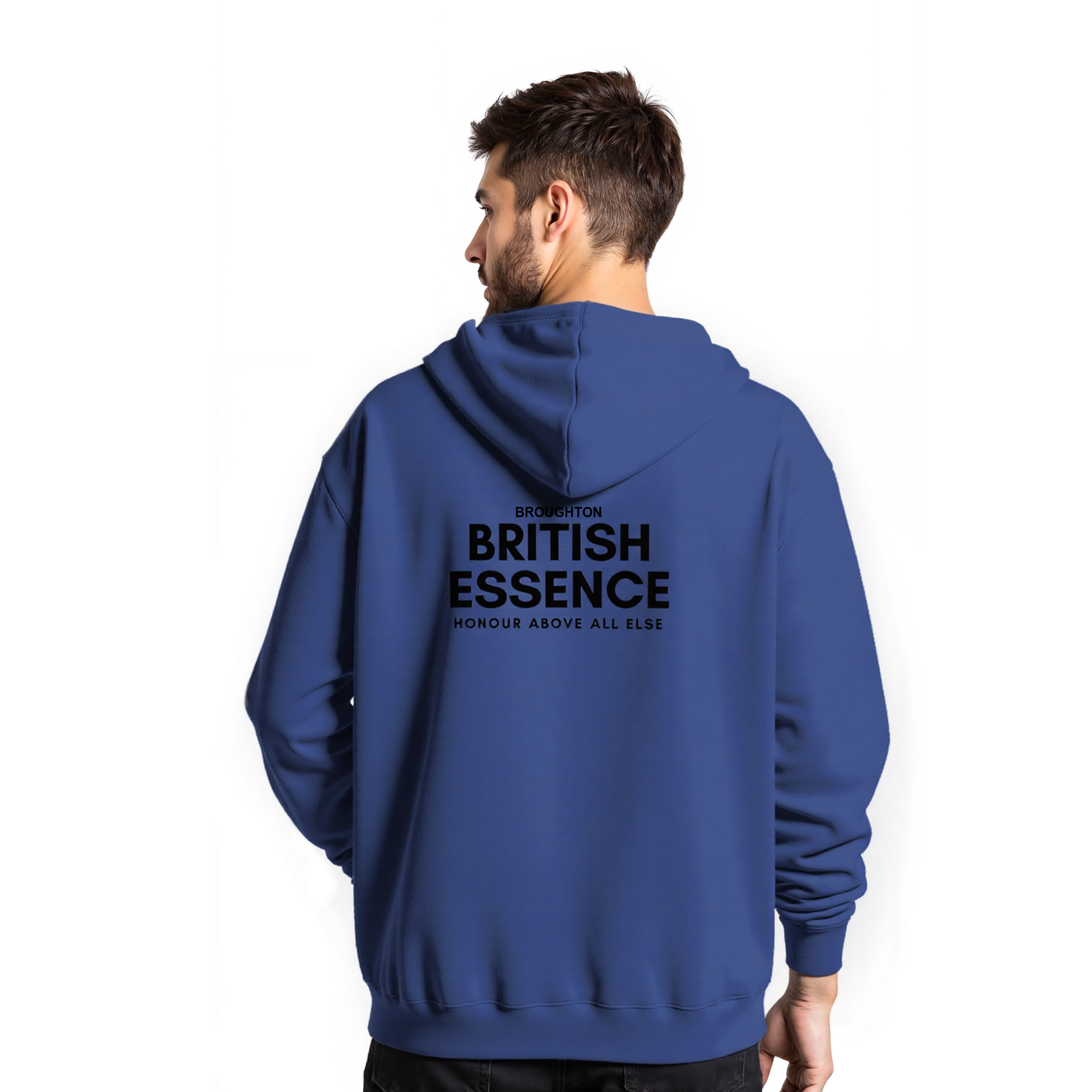 British Essence Oversized Hoodie - Black Font
