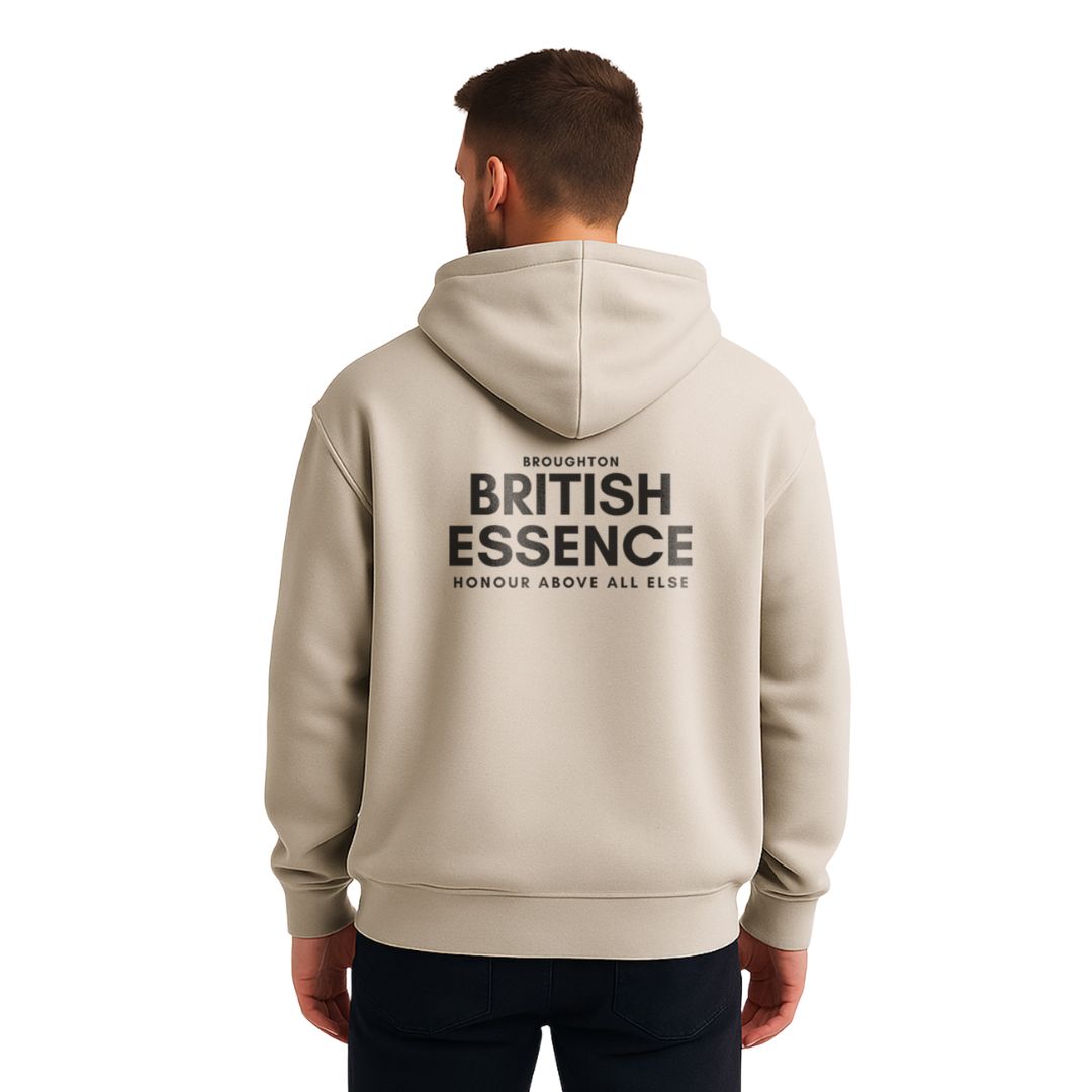 British Essence Oversized Hoodie - Black Font