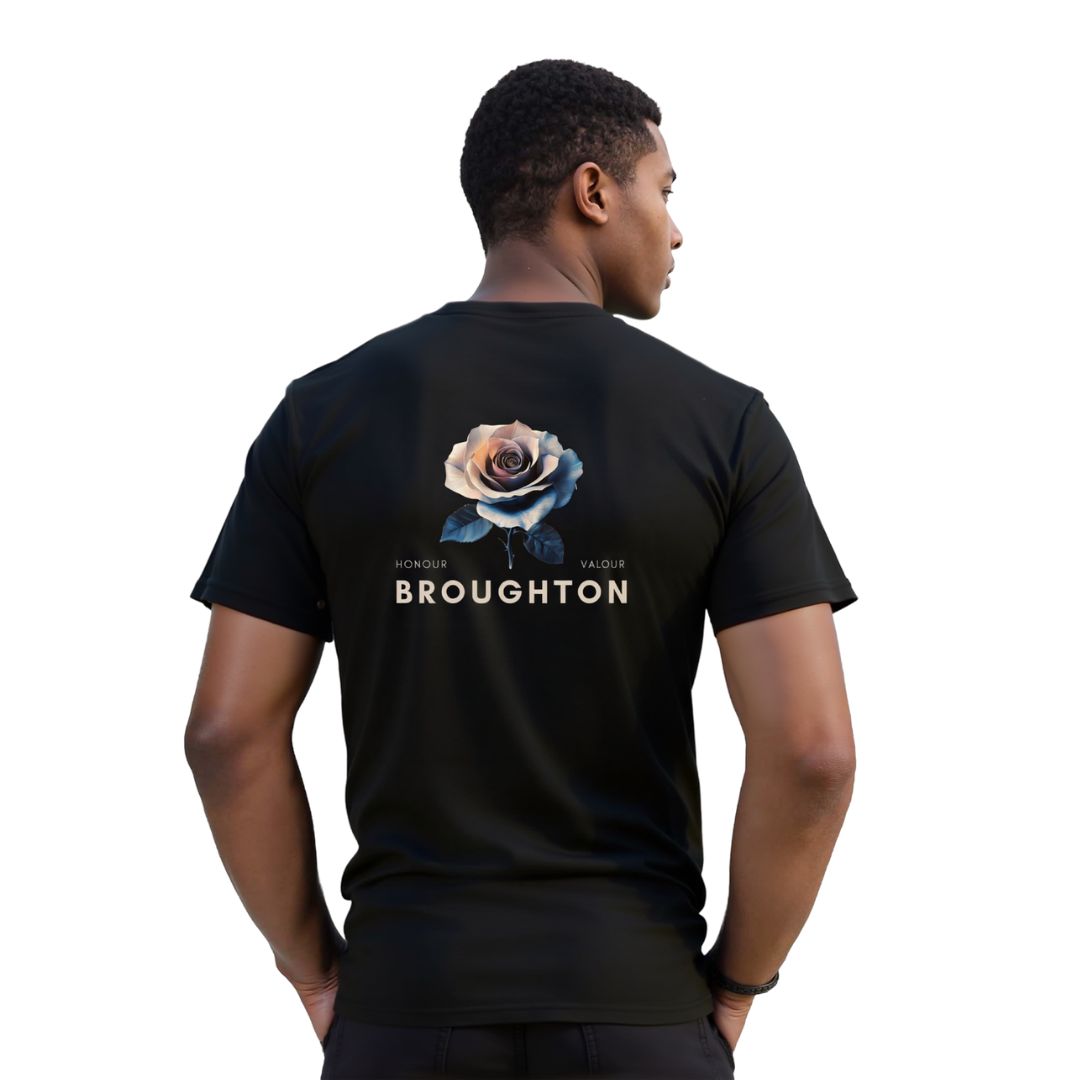 Pink Valrose T-Shirt - Black