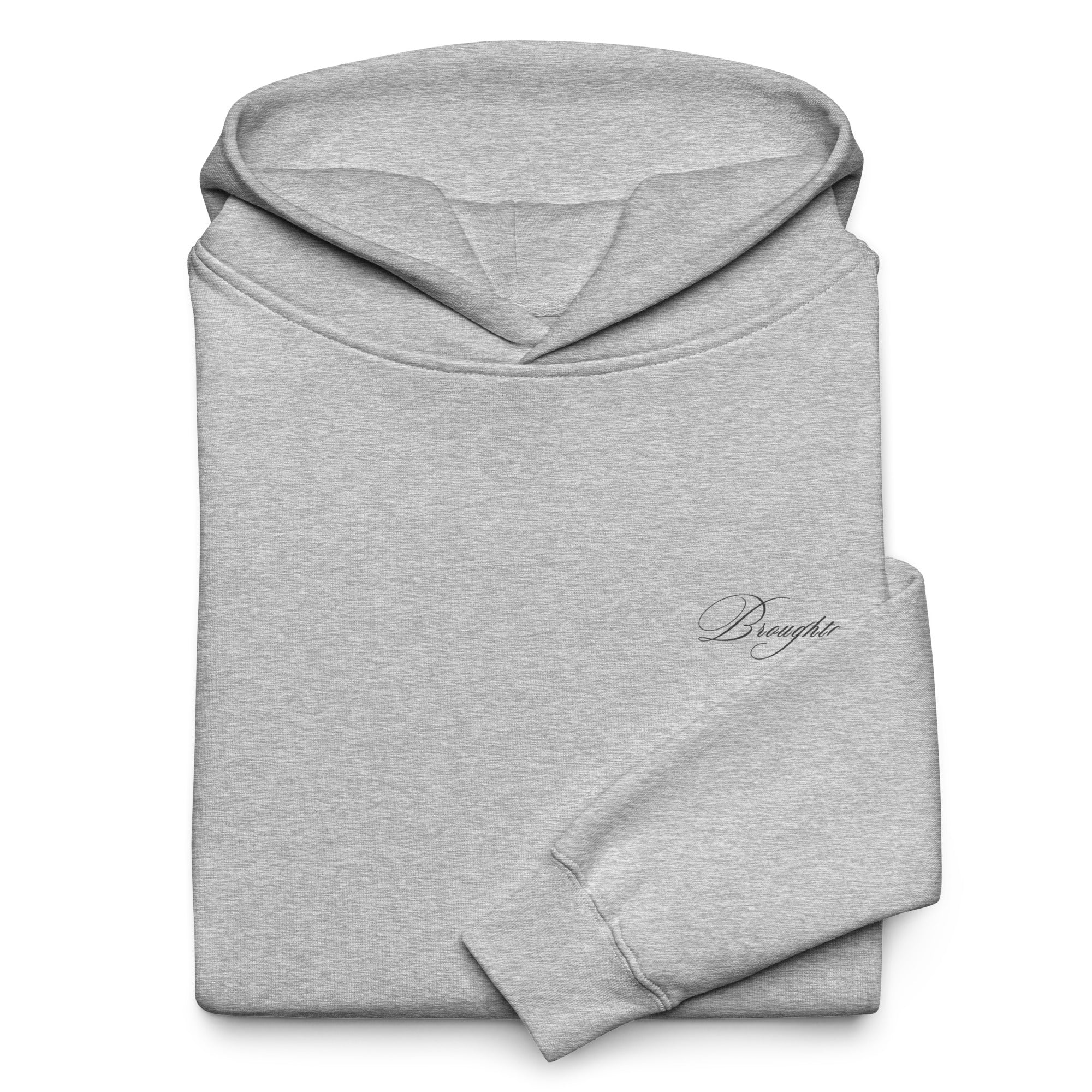 Broughton Signature Oversized Hoodie - Grey Font