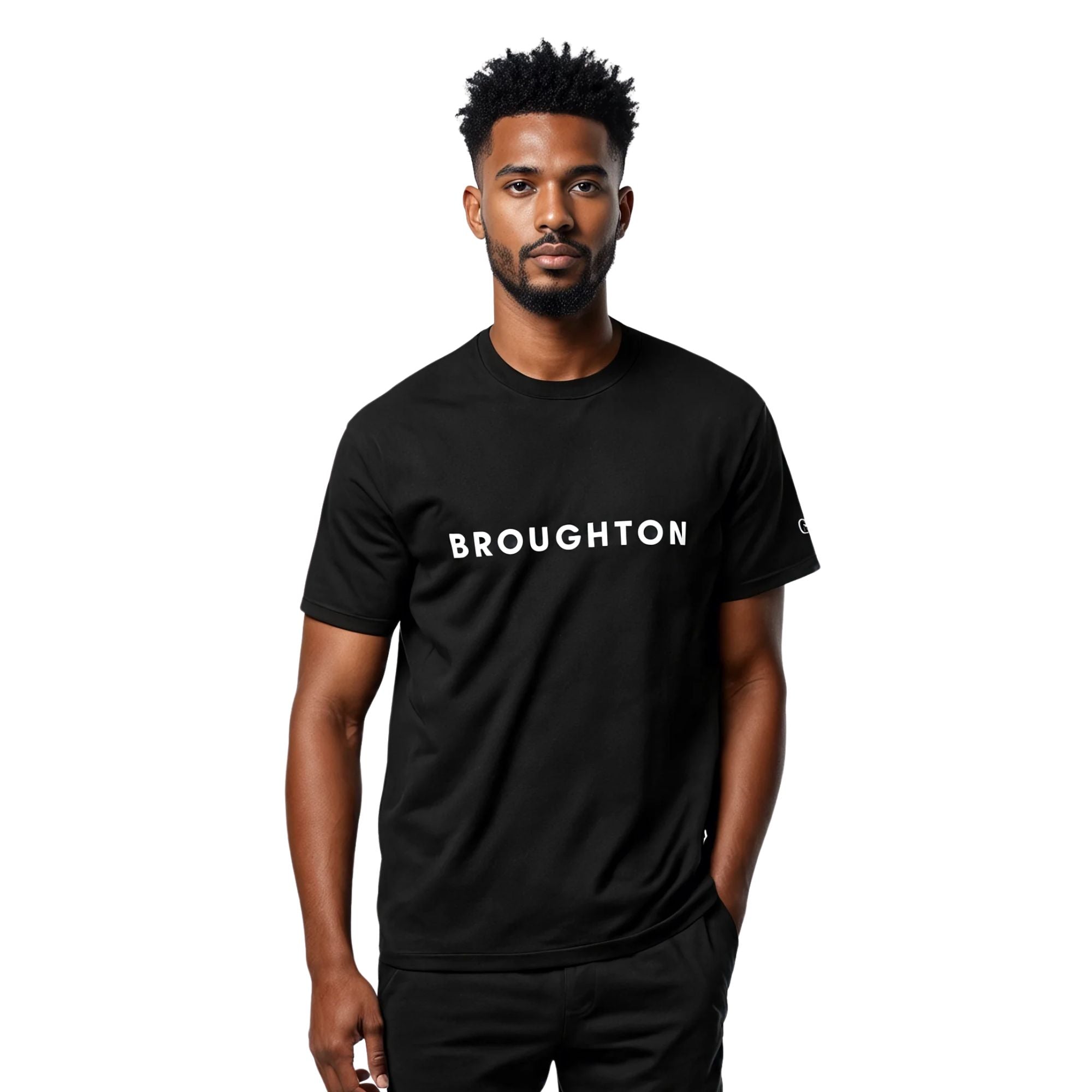 Signature Broughton T Shirt - Black / White
