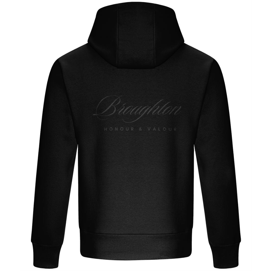 Broughton Signature Hoodie - Black/Grey