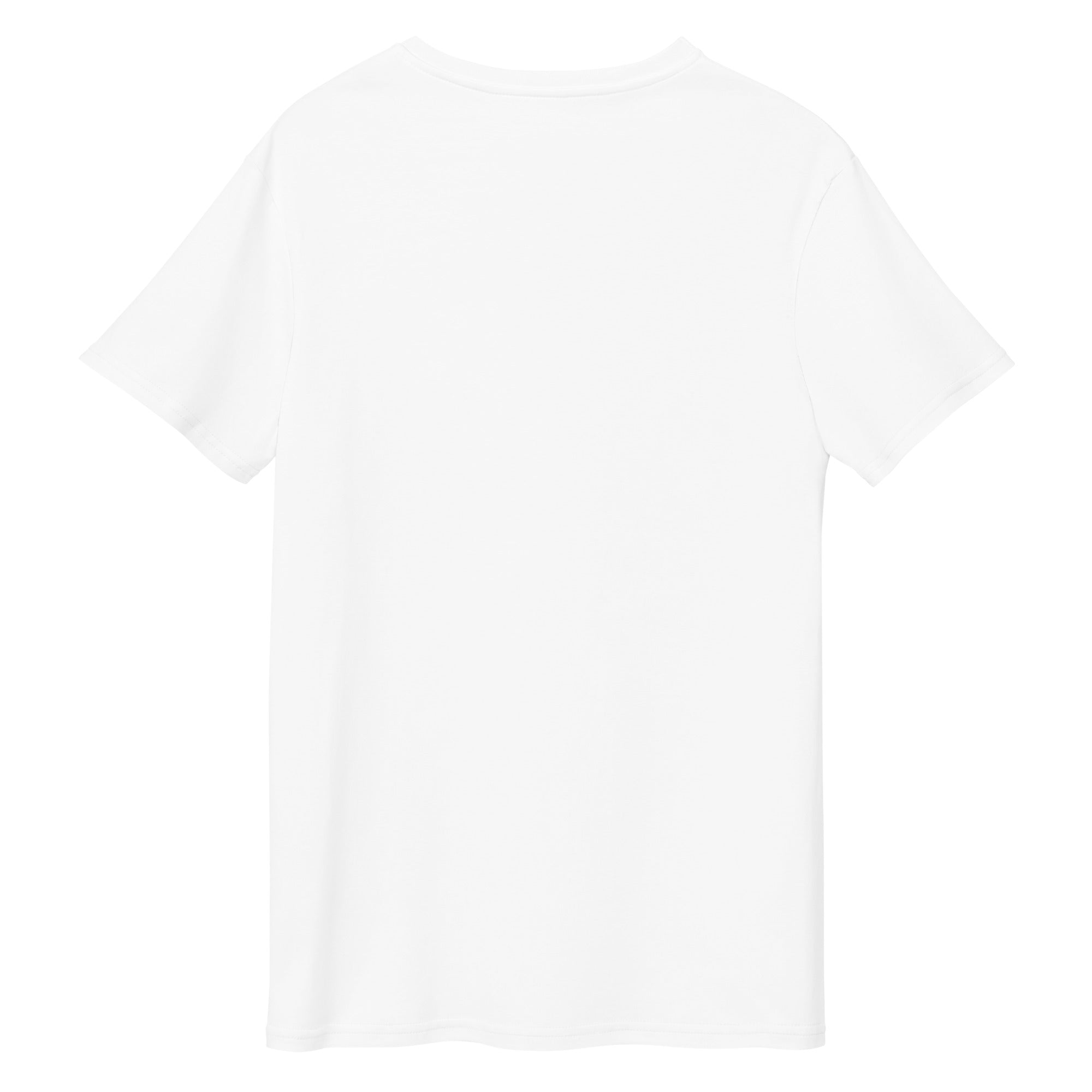 blank back of white t shirt